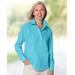 Blair Women's Foxcroft® Non-iron Classic Fit Solid Shirt - Blue - 6 - Petite
