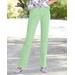 Blair Women's Dreamflex Color Comfort-Waist Jeans - Green - 14P - Petite