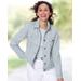 Blair Women's DreamFlex Colored Jean Jacket - Metallic - XL - Misses