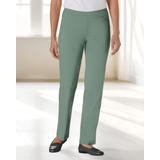 Blair Women's SlimSation® Straight-Leg Pants - Green - 16 - Misses