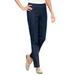 Blair Women's SlimSation® Tapered-Length Pants - Denim - 22W - Womens