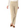 Blair Women's SlimSation® Tapered-Length Pants - Tan - 16W - Womens