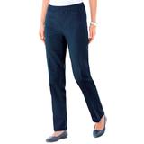 Blair Women's SlimSation® Straight-Leg Pants - Denim - 4P - Petite