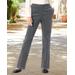 Blair Women's Stretch Pincord Pull-On Pants - Grey - 8 - Misses