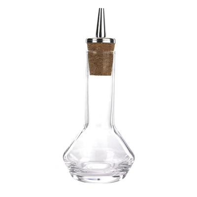 Barfly M37070 1 7/10 oz Bitters Bottle w/ Stainless/Cork Dasher, Clear