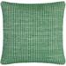 Trory 22" Square Modern Wool Fern Green/Slate Blue/Sage/Fern Throw Pillow - Hauteloom