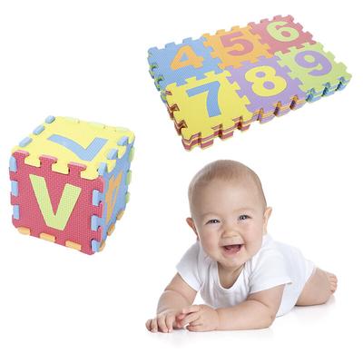 36-teilige Schaumstoff-Puzzle-Spielmatte, Baby-Schaumstoff-Puzzle-Übungsmatte, 15,5 x 15,5 cm