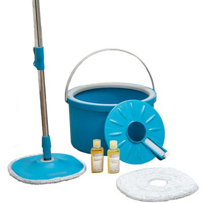 Livington - Clean Water Spin Mop - Wischmop Set mit Zwei-Kammer-Filtersystem - trennt Schmutzwasser