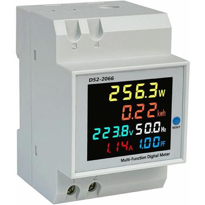 AC40-300V 100A Digitaler Energiezähler geeichter Wechselstromzähler KWh Amperemeter Voltmeter