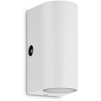Led Außenleuchte Dämmerungssensor GU10 IP44 5 w weiß Metall Telefunken Image