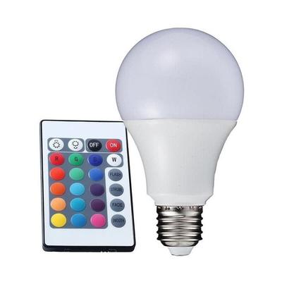 Trade Shop - rgb led strahler birne mit fernbedienung mehrfarbiges licht E27 innen - Image
