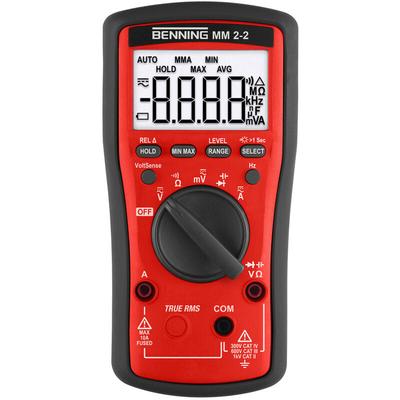 Mm 2-2 Hand-Multimeter digital cat ii 1000 v, cat iii 600 v, cat iv 300 v Anzeige (Counts) - Benning