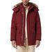 Olmstead Hooded Down Puffer Jacket With Faux Fur Trim