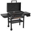 Blackstone 2-Burner 28" Omnivore Propane Griddle w/ Hood Steel in Black/Gray | 37 H x 53 W x 25.3 D in | Wayfair 2287