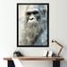 Design Art Bigfoot Portrait V - Bigfoot Canvas Print Canvas, Cotton in Blue/Gray | 20 H x 12 W x 1 D in | Wayfair FDP107047-12-20-BK