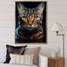 Design Art American Shorthair Harmony Cat I - Cat Wall Decor Metal in Brown/Gray | 32 H x 24 W x 1 D in | Wayfair FL108113-24-32-GD