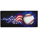 ALAZA Sports Baseballstars And Stripes Large Gaming Mouse Pad Big Mousepad Mice Keyboard Mat with Non-Slip Rubber Base for Computer Laptop Home & Office 31.5 X 15.7 inch