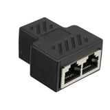 Walmeck Adapter 7 Lan Ethernet Adapter 1 To Rj45 Splitter Adapter Splitter Hub Pc Splitter Adapter 1 To 2 Female Lan Ethernet Cables 5/cat 6/cat 7 Cables Socket Splitter Ethernet Cables Socket 1 To 2