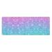 Adobk Multicolor Glitter Large Gaming Mouse Pad 31.5 X 11.8 In Mouse Mat Desk Pad Extended Keyboard Mousepad With Non-Slip Base And Stitched Edge For Desk Home Office