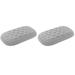 Set of 2 Keyboard Wrist Cushion Computer Game Mouse Protection Pad Massage Point Notebook Memory Foam Holder Laptop Office Supplies Mousepad Support