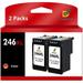246XL Ink Cartridge for Canon 245 XL 246XL Ink Cartridge for Canon Pixma PG-245XL CL-246XL 245 246 XL PG243 CL244 with TR4520 MX490 MX492 MG2522 TS3322 TS3120 (2 Color )