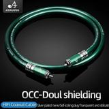 HIFI OCC coaxial cable HiFi double-layer shielding anti-noise SPDIF subwoofer RCA coaxial audio cable coaxial cable 3.5m