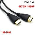 0.5M 1M 1.5M 1M 2M 3M 5M 10M 15M Gold Plated HDMI-compatible Cable 1.4 1080p 4K 3D video cables for HDTV Splitter Switcher 1.5M