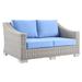 Modway 55 Wide Wicker/Rattan in Blue | Outdoor Furniture | Wayfair 665924531292