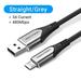 Micro USB Cable 3A Fast Charging USB Data Cable Mobile Phone Charging Cable for Samsung HTC LG Android Tablet USB Wire Aluminum Grey 3M