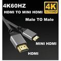 Nylon HD 4K@60HZ Compatible V2.0 HDMI TO HDMI MINIHDMI MICROHDMI MINI MICRO Extension Male to Male Cable 1M/1.5M/2M/3M/5M/10m Mini HDMI 5m