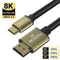 Mini HDMI to HDMI-compatible Cable 8K@60Hz 4K@120Hz High Speed HDMI to Mini HDMI Cable Bi-Directional 2.1 Cord for HDTV 1.5m (4.92ft)