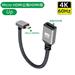 4K60Hz HDMI-Compatible Male To Female Extension Cable Micro/Mini HDMI-Compatible adapter Extender Wire Cord left/right/up/down Micro HDMI-Up 20cm