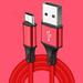 1m 2m 3m Micro USB Cable for Xiaomi Redmi Note 5 Pro Android Mobile Phone Data Cable for Samsung S7 Fast Charging Micro Charger Red 1m