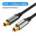 Digital Optical Audio Cable Toslink SPDIF Coaxial Cable 1m 2m 5m for Amplifiers Blu-ray Xbox 360 PS4 Soundbar Fiber Cabl Cotton Cable Black 1.5m