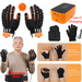 Robotic Rehabilitation Gloves Finger and Hand Function Rehabilitation Robot Gloves Hand Strengthener Stroke Recovery Equipment with Mirror Glove Left+Right Hand XL