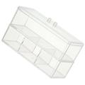 Storage Bins Cotton Swabs Dresser Organizer Box Laundry Containers Household Double-layer Multi-compartment Transparent