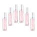 6 Pcs Perfume Gemstone Roller Bottles Aromatherapy Essential Oils Subpackage Bottle Cosmetic Bottle Essential Oil Roller Bottle Filling Essential Oil Bottle Pink Glass Travel