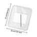 Zippered Pouch Pouch Storage Zipper White Toy Storage Hard Plastic Pencil Case Makeup Storages Organizers Storage Box