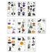 Halloween Tattoo Stickers Decals Bag Fillers Child 20 PCS Shine for Children Tattoos Temporary Make up