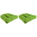 Sol 72 Outdoor™ Tufted Contoured Outdoor Wicker Seat Cushion Polyester in Green | 4" H x 18" W x 18" D | Wayfair 67A80E0935A044CD8A6118EFCFDAEB35