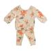 Carter s Infant/Youth Girl s 2 Piece Long Sleeve Shirt and Pant Set (Pink/Orange Floral 3T)