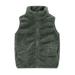 ChoiceGaecuw Fleece Vest for Kids Toddler Coat Girl Toddler Baby Solid Color Plush Cute Winter Thick Casual Keep Warm Singlet Coat Fleece Fuzzy Outerwear Fall Winter Clothes