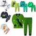 KYAIGUO Toddler Baby Dinosaurs Cotton Pajama Set for Girls Boys 2 Piece Cartoon Warm Pajamas Sleepwear Set