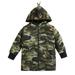 Fauean Full Zip up Hoodie for Boy Toddler Camouflage Prints Casual Jacket Windbreaker Camouflage Size 120