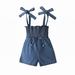 DkinJom baby girl clothes Children s Clothing Girls Summer Baby And Children s Suspenders Children s Jumpsuit Jeans Straps And Pants Fashionable