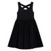 Fattazi Westernized Girls Open Back Sleeveless Tank Top Dress Children s Daily Versatile Black Dress Trend