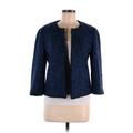 Ann Taylor Factory Jacket: Short Blue Jackets & Outerwear - Women's Size 6