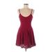 Don't Ask Why Casual Dress: Burgundy Dresses