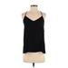 Abercrombie & Fitch Sleeveless Blouse: Black Print Tops - Women's Size Small