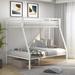 Isabelle & Max™ Kampyli Twin over Full Standard Bunk Bed by Isabelle & Max Metal in White | 71 H x 59 W x 77.5 D in | Wayfair